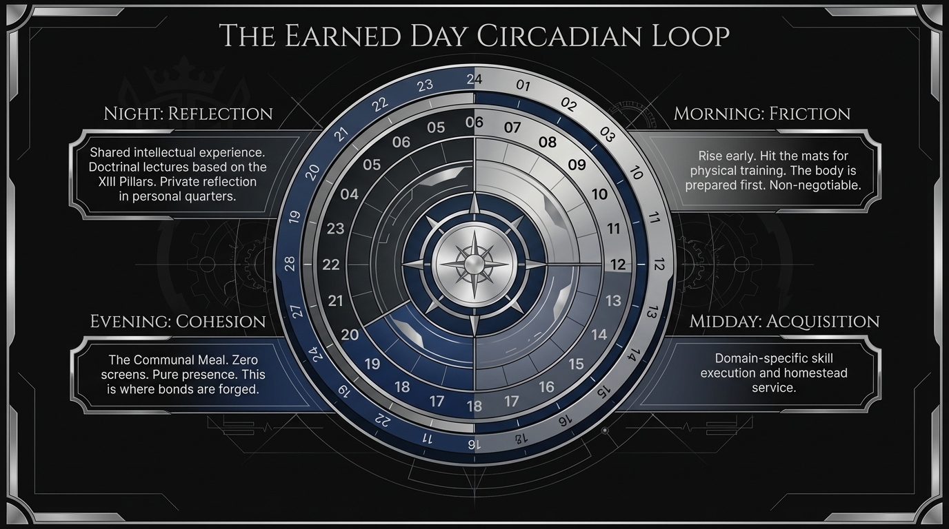 The Earned Day Circadian Loop